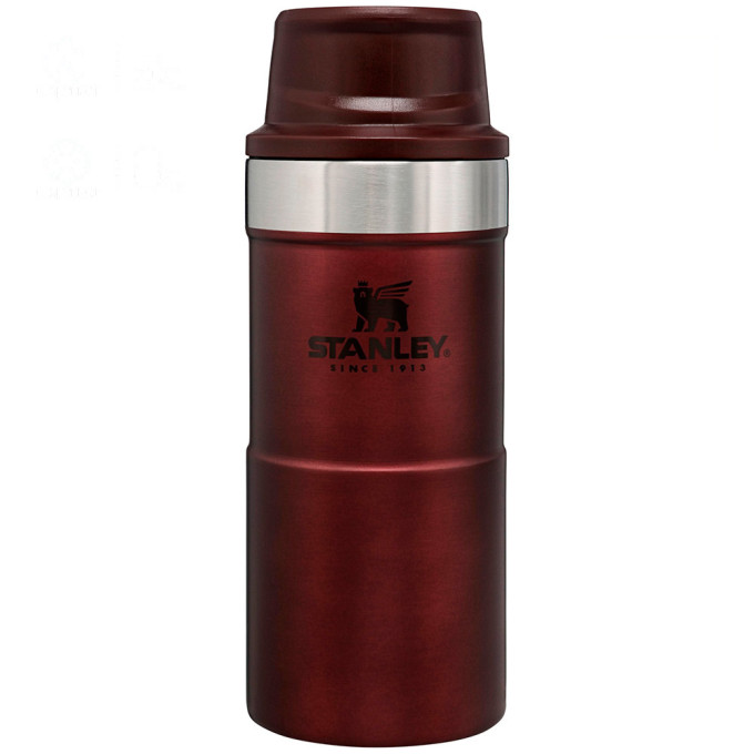 Термокружка Stanley Classic Trigger Action One Hand 2.0, 0,35 л, бордовая