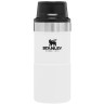 Термокружка Stanley Classic Trigger Action One Hand 2,0, 0,25 л, белая 10-09849-011