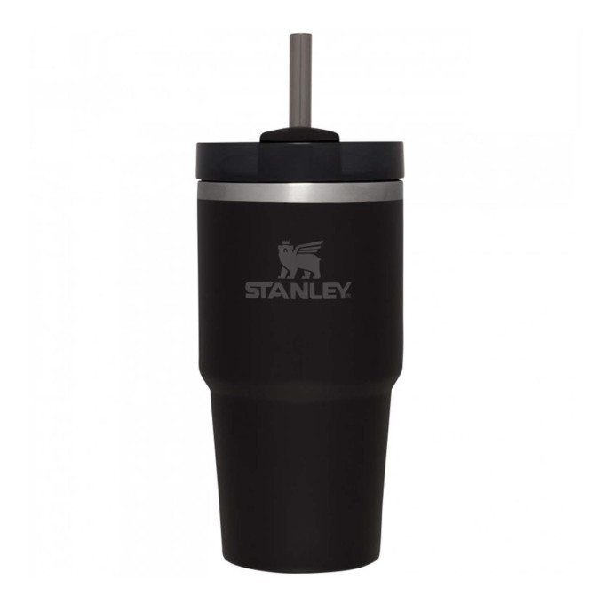 Stanley Quencher H2,0 — термокружка 0,59 л с трубочкой, чёрная (10-11911-015)